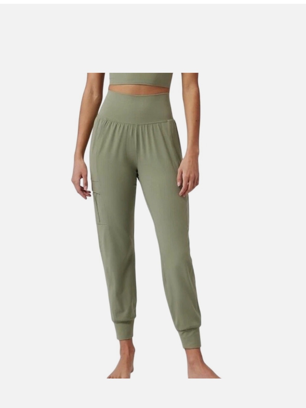 Athleta Green Salutation Cargo Joggers Women’s Size XS